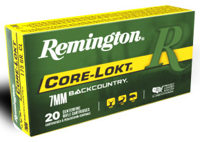 REMINGTON R7BC1 7MM BACKCOUNTRY 175GR CORE-LOKT 20RD/BX 10BX/CS O17_REMI28987