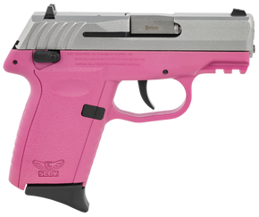 SCCY Industries CPX1TTPKG3 CPX-1 Gen3 9mm Luger Caliber with 3.10" Barrel, 10+1 Capacity, Pink Finish Picatinny Rail Frame, Serrated Stainless Steel Slide & Polymer Grip 144523 SCCY Industries CPX1TTPKG3 CPX-1 Gen3 9mm Luger Caliber with 3.10" Barrel, 10+1 Capacity, Pink Finish Picatinny Rail Frame, Serrated Stainless Steel Slide & Polymer Grip 144523