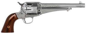 Taylors & Company 550389 1875 Army Outlaw 45 Colt (LC) Caliber with 7.50" Barrel, 6rd Capacity Cylinder, Overall White Engraved Finish Steel & Walnut Grip 134579 Taylors & Company 550389 1875 Army Outlaw 45 Colt (LC) Caliber with 7.50" Barrel, 6rd Capacity Cylinder, Overall White Engraved Finish Steel & Walnut Grip 134579