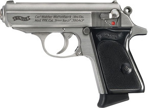 WALTHER PPK 380ACP SS FS6+1 RD BLACK SYNTHETIC GRIPS G4796001 WALTHER PPK 380ACP SS FS6+1 RD BLACK SYNTHETIC GRIPS G4796001