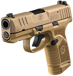 FN 66101421 Reflex 9mm Luger 10+1 3.30" Micro-Compact Frame Flat Dark Earth PVD Serrated Steel Slide w/Picatinny Rail Stippled Grip Ambidextrous 169899 FN 66101421 Reflex 9mm Luger 10+1 3.30" Micro-Compact Frame Flat Dark Earth PVD Serrated Steel Slide w/Picatinny Rail Stippled Grip Ambidextrous 169899