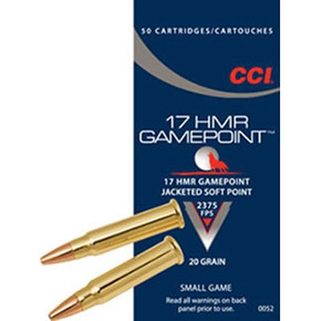 17 HMR 20GR JACKETED SOFT POINT 50/BOX 105200118