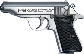 Walther Arms 4796027 PP 380 ACP 7+1 3.90" Stainless Steel Barrel, Stainless Serrated Steel Slide, Stainless Aluminum Frame w/Beavertail, Textured Polymer Grip 170955 Walther Arms 4796027 PP 380 ACP 7+1 3.90" Stainless Steel Barrel, Stainless Serrated Steel Slide, Stainless Aluminum Frame w/Beavertail, Textured Polymer Grip 170955