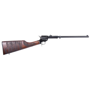Heritage Rough Rider Rancher Carbine Revolver .22 LR 6/rd Capacity 16" Barrel Walnut Snake Wrapped HXBR226B16HSWB11