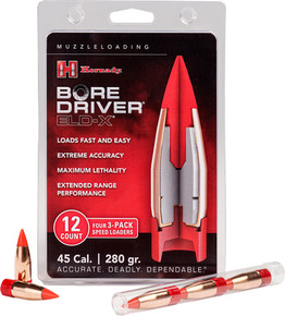 HORNADY 45CAL BORE DRIVER280GR ELD-X 12CT 10BC/CS HDY67712 HORNADY 45CAL BORE DRIVER280GR ELD-X 12CT 10BC/CS HDY67712