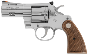 Colt Mfg PYTHONSP2WCTS Python 357 Mag/38 Special 6 Shot 2.50" Stainless Recessed Target/Vent Rib Barrel, Stainless Cylinder & Frame, Walnut w/Colt Medallion Grip 158303 Colt Mfg PYTHONSP2WCTS Python 357 Mag/38 Special 6 Shot 2.50" Stainless Recessed Target/Vent Rib Barrel, Stainless Cylinder & Frame, Walnut w/Colt Medallion Grip 158303
