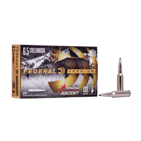 6.5 CREEDMOOR 130GR TERMINAL ASCENT 20/BOX 100054107 6.5 CREEDMOOR 130GR TERMINAL ASCENT 20/BOX 100054107