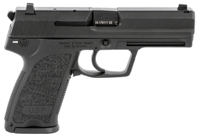 HK 81000309 USP V1 SA/DA 9mm Luger Caliber with 4.25" Barrel, 10+1 Capacity, Overall Black Finish, Serrated Trigger Guard Frame, Serrated Steel Slide & Polymer Grip Includes 2 Mags 133120 HK 81000309 USP V1 SA/DA 9mm Luger Caliber with 4.25" Barrel, 10+1 Capacity, Overall Black Finish, Serrated Trigger Guard Frame, Serrated Steel Slide & Polymer Grip Includes 2 Mags 133120