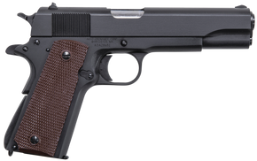 Auto-Ordnance 1911BKO 1911 45 ACP 5" Barrel 7+1, Matte Black Carbon Steel Frame, Serrated Slide, Checkered Brown Polymer Grip, Manual Safety 94456 Auto-Ordnance 1911BKO 1911 45 ACP 5" Barrel 7+1, Matte Black Carbon Steel Frame, Serrated Slide, Checkered Brown Polymer Grip, Manual Safety 94456