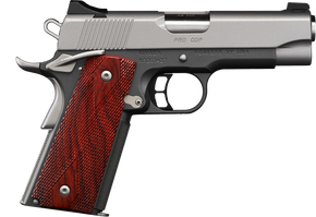 Kimber Mfg, Inc 3000243 CDP Pro 9mm Luger 9+1 4" Stainless Steel Barrel, Kimpro II Silver Serrated Stainless Steel Slide, Kimpro II Gray Aluminum Frame w/Beavertail Rosewood Grip 170462