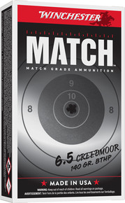 WINCHESTER MATCH 6.5 CM 140GRBTHP 20RD 10BX/CS AS65CM WINCHESTER MATCH 6.5 CM 140GRBTHP 20RD 10BX/CS AS65CM