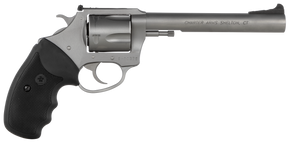 Charter Arms 74460 Bulldog Target Large 44 Special, 5 Shot 6" Matte Stainless Steel Barrel, Cylinder & Frame w/Black Finger Grooved Rubber Grip 119782 Charter Arms 74460 Bulldog Target Large 44 Special, 5 Shot 6" Matte Stainless Steel Barrel, Cylinder & Frame w/Black Finger Grooved Rubber Grip 119782