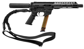 FREEDOM ORDNANCE FX9P8T FX-9 9mm Luger 32+1 8", Black, M-LOK Handguard, Padded Buffer Tube, A2 Grip, 3" Faux Suppressor, Includes Sling 154113 FREEDOM ORDNANCE FX9P8T FX-9 9mm Luger 32+1 8", Black, M-LOK Handguard, Padded Buffer Tube, A2 Grip, 3" Faux Suppressor, Includes Sling 154113