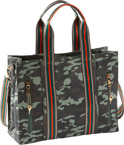 BULLDOG CONCEALED CARRY PURSEX-LRG FASHION CROSS BODY CAMO< BDP043
