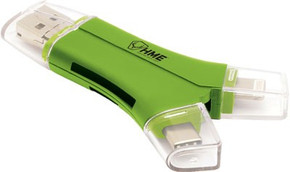 HME MEMORY CARD READER 4-IN-1APPLE OR ANDROID DEVICES QMCR HME MEMORY CARD READER 4-IN-1APPLE OR ANDROID DEVICES QMCR