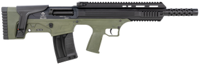 ATI ATIG12BDG Bulldog 12 Gauge Semi-Auto 3" 5+1 18.50" Black Steel Barrel, Black Aluminum Receiver, Picatinny Rail, Green Fixed Bullpup Stoc & Grip 132094 ATI ATIG12BDG Bulldog 12 Gauge Semi-Auto 3" 5+1 18.50" Black Steel Barrel, Black Aluminum Receiver, Picatinny Rail, Green Fixed Bullpup Stoc & Grip 132094