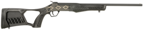 Rossi SSP1BKEN1 Tuffy Youth 410 Gauge with 18.50" Barrel, 1rd Capacity, Matte Black with Snakeskin Engraving Metal Finish & Black Fixed Thumbhole Stock Right Hand 147908