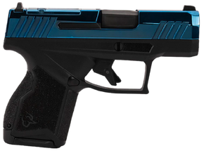 Taurus 1-GX4M931-10B GX4 Micro-Compact Frame 9mm Luger 10+1 3.06" Satin Black DLC Stainless Steel Barrel, Blue PVD Serrated Alloy Steel Slide, Matte Black Stainless Steel Frame, Textured Grip 170138 Taurus 1-GX4M931-10B GX4 Micro-Compact Frame 9mm Luger 10+1 3.06" Satin Black DLC Stainless Steel Barrel, Blue PVD Serrated Alloy Steel Slide, Matte Black Stainless Steel Frame, Textured Grip 170138