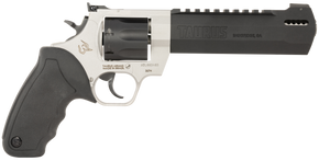 Taurus 2357065RH Raging Hunter  357 Mag 7rd 6.75" Matte Black Oxide Cylinder & Barrel Matte Stainless Steel Frame Black Rubber with Integrated Red Cushion Insert  Grip 112905