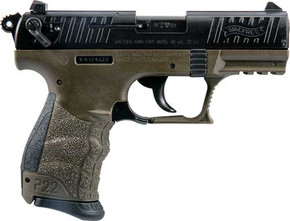 WALTHER P22 CA MILITARY 22LR3.42" AS 10-SHOT OD GREEN G5120338