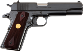 Colt Mfg O1911CRB 1911 Government 45 ACP 7+1 5" Stainless National Match Barrel, Polished Blued Serrated Steel Slide & Frame w/Beavertail, Wood Grip 127282 Colt Mfg O1911CRB 1911 Government 45 ACP 7+1 5" Stainless National Match Barrel, Polished Blued Serrated Steel Slide & Frame w/Beavertail, Wood Grip 127282