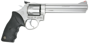 Taurus 2660069 66  38 Special +P or 357 Mag 7 Shot 6" Barrel, Overall Matte Finish Stainless Steel, Finger Grooved Black Rubber Grip, Adjustable Rear Sight 31326