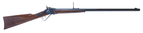 Cimarron AS150 1874 Sharps Sporting 45-70 Gov 1rd 32" Blued Barrel, Color Case Hardened Receiver, Walnut Fixed Straight Stock 171352 Cimarron AS150 1874 Sharps Sporting 45-70 Gov 1rd 32" Blued Barrel, Color Case Hardened Receiver, Walnut Fixed Straight Stock 171352