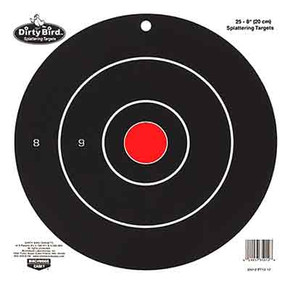B/C TARGET DIRTY BIRD 8"</br>BULL'S-EYE 25 TARGETS 35825 B/C TARGET DIRTY BIRD 8"</br>BULL'S-EYE 25 TARGETS 35825