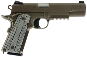 Colt Mfg O1070CQB Limited Edition Government 45 ACP 8+1, 5" Stainless National Match Barrel, Desert Sand Serrated Steel Slide & Frame w/Picatinny Rail, Scalloped Gray G10 Grip, Ambidextrous 24731