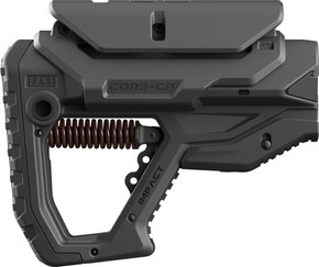 F.A.B. DEFENSE IMPACT RECOILBUTTSTOCK AR-15 BLK W/CHK REST FXCIMPACTCPB