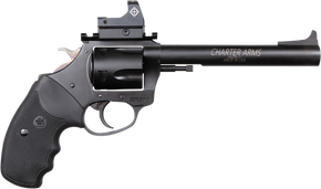 Charter Arms 63565 Mastiff Target Large Frame 357 Mag 5 Shot, 6" Black Nitride Stainless Steel Barrel, Cylinder & Frame, Black Rubber Grip, Sightmark Micro Optic, Exposed Hammer 159975 Charter Arms 63565 Mastiff Target Large Frame 357 Mag 5 Shot, 6" Black Nitride Stainless Steel Barrel, Cylinder & Frame, Black Rubber Grip, Sightmark Micro Optic, Exposed Hammer 159975