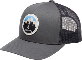 BROWNING CAP BRIMROCK MESHBACK CIRCLE MNTN PATCH CARBON* 308071791 BROWNING CAP BRIMROCK MESHBACK CIRCLE MNTN PATCH CARBON* 308071791