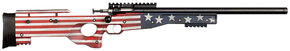 Crickett KSA2150-OG Precision  Full Size 22 LR Single Shot 16.10" Blued Threaded Bull Barrel, Blued Crickettinny Rail Steel Receiver, Old Glory Synthetic Adj LOP Stock 167601
