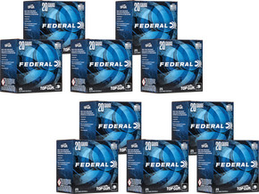 FEDERAL TOP GUN 20GA 7/8OZ#7.5 1210FPS 250RD CASE LOT ATG2075 FEDERAL TOP GUN 20GA 7/8OZ#7.5 1210FPS 250RD CASE LOT ATG2075