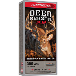 WINCHESTER DEER SEASON XP 300 WSM 150GR EXTREME POINT 20/BX 250008374 WINCHESTER DEER SEASON XP 300 WSM 150GR EXTREME POINT 20/BX 250008374