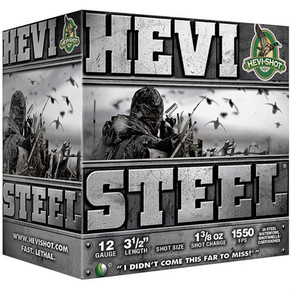HEVI-SHOT HEVI-STEEL 12GA 3.5'' 1-3/8OZ #2 25/BX 250520020 HEVI-SHOT HEVI-STEEL 12GA 3.5'' 1-3/8OZ #2 25/BX 250520020