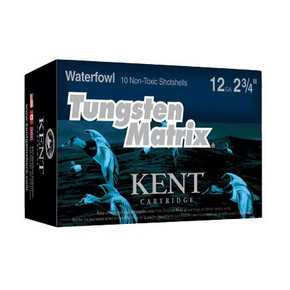 KENT AMMO 12GA. 3IN 1 1/4OZ. #5 TUNGSTEN MATRIX 250201740 KENT AMMO 12GA. 3IN 1 1/4OZ. #5 TUNGSTEN MATRIX 250201740