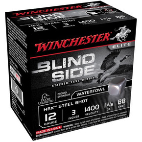 WINCHESTER AMMO BLIND SIDE 12GA 3'' #BB 1-3/8OZ 25/BX 250209585 WINCHESTER AMMO BLIND SIDE 12GA 3'' #BB 1-3/8OZ 25/BX 250209585