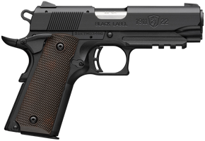 Browning 051066490 1911-22 Black Label Compact Frame 22 LR 10+1 3.63" Stainless Steel Barrel, Matte Black Serrated Slide, Matte Black Aluminum Frame w/Picatinny Rail, Brown Composite Grip 176687 Browning 051066490 1911-22 Black Label Compact Frame 22 LR 10+1 3.63" Stainless Steel Barrel, Matte Black Serrated Slide, Matte Black Aluminum Frame w/Picatinny Rail, Brown Composite Grip 176687