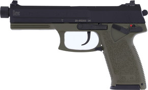 HK MARK 23 V1 DA/SA 45ACP5.87" BBL 2-12RD BLACK/GREEN G81001074