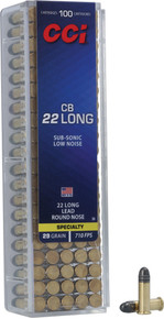 CCI 22 CB LONG 29GR LEAD-RN710FPS 100RD 50BX/CS A0038 CCI 22 CB LONG 29GR LEAD-RN710FPS 100RD 50BX/CS A0038