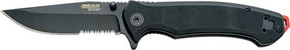 BEAR & SON PATTERN 112 3.5"SPRING ASSIST W/SERR BLADE BLK 71131B