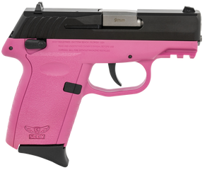 SCCY Industries CPX1CBPKG3 CPX-1 Gen3 9mm Luger 10+1 3.10" Pink Polymer w/ Picatinny Rail Serrated Black Nitride SS Slide Pink Polymer Grip 144513