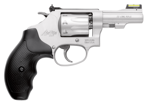 Smith & Wesson 160221 Model 317 Kit Gun *CA Compliant 22 LR 8 Shot 3" Stainless Steel Barrel, Aluminum Alloy Cylinder & J-Frame, HiViz Fiber Optic Green Front/Adjustable Rear Sights, Synthetic Grip 26286