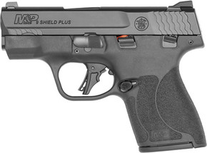 S&W M&P9 SHIELD PLUS 9MM THUMBSAFETY 2-10 RD MAGS 3.1" BLACK G14203S