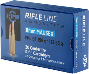 PPU 8MM MAUSER 198GR FMJ20RD 10BX/CS APP8F PPU 8MM MAUSER 198GR FMJ20RD 10BX/CS APP8F