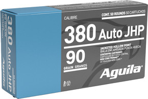 AGUILA 380 ACP 90GR JHP50RD 10BX/CS A1E802121 AGUILA 380 ACP 90GR JHP50RD 10BX/CS A1E802121
