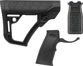 DANIEL DEF. AR15 FURNITURE KITM-LOK MILSPEC BLACK DD65006 DANIEL DEF. AR15 FURNITURE KITM-LOK MILSPEC BLACK DD65006