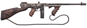 Thompson T150DC8 1927A-1 Wastelander .45 Cal 50+1 18" Finned Barrel, Aluminum Receiver, Fixed Stock 181041 Thompson T150DC8 1927A-1 Wastelander .45 Cal 50+1 18" Finned Barrel, Aluminum Receiver, Fixed Stock 181041