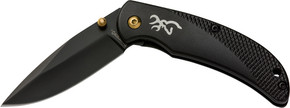 BROWNING KNIFE PRISM III FLDNGHUNTER 2.38" BLADE BLACK ALUM 3220340